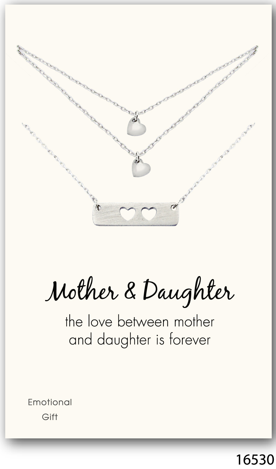 Mother and daughter silver pendant